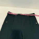 Carven forest green front slit pants trousers capri crop size 40 Photo 11
