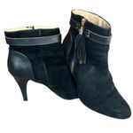 Avon Cushion Walk suede zipper tassel booties Black Size 9 Photo 1