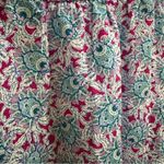 Loft  Floral Button Pull-on Midi Skirt Women’s size Medium Pink Blue Green colors Photo 5