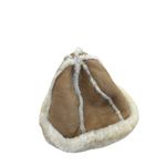 UGG  brown Shearling Sheepskin Leather Suede Hat  Size 0/S SKU8199 Photo 3