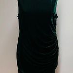 Soprano  Hunter Green Sleeveless Velvet Dress Photo 0