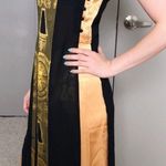Vietnamese Sleeveless Chic Ao Dai Gold Black Top Photo 1