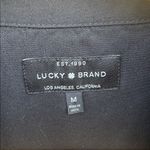 Lucky Brand  Black Shirt Dress long sleeve size medium Photo 3