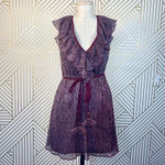 La Maison Talulah Reblossom Metallic Mini‎ Dress Purple Photo 1