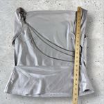 ASTR  THE LABEL BRISIA SATIN COWL NECK RHINESTONE EMBELLISHED‎ TOP TANK SZ L Photo 6