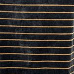 Chico's  Shirt Womens Medium Gray Metallic Gold Velour Lurex Stripe Cowl Zenergy‎ Photo 4