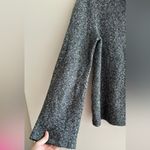 Loft Marbled Grey Cowl Neck Sweater with Drawstring Tie, Size Medium Photo 4