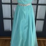 Elegant Deb Tiffany Blue Prom Dress 5/6 Size undefined Photo 6