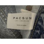 PacSun  Ultra High Waisted Festival Acid Wash Jean Shorts Frayed Hem Button Fly Photo 6