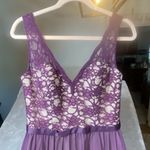 Mori Lee Women's Dress 12 Gown Formal Wedding Long Maxi Lace Chiffon Deep Purple Photo 5