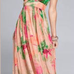 Venus  beautiful tropical print Grecian style maxi dress size 2 Photo 0