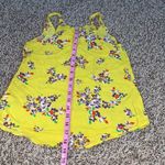 Old Navy ‎ women’s XS yellow floral tank top Photo 6