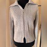 Abercrombie & Fitch Abercrombie Gray Zip-Up Collared Cardigan Size Small Photo 4