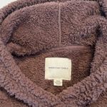 American Eagle  AE Sherpa Teddy Hoodie Medium Plum Purple Cozy Lightweight Soft Photo 8
