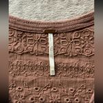 Free People  Bell Sleeve Boho Tunic Top Cinnamon‎ Stretchy Soft Size Xsmall Photo 4