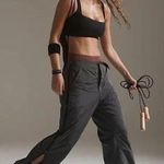 Free People Movement Nova Gray Lined Zip Up Wide Leg High Rise Athletic Pants M Size M Photo 0