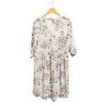 Torrid 00 Floral Cottagecore High Low Button Down Shirt Dress Roll Sleeve Blouse Photo 4