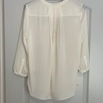NYDJ Cream 3/4 Sleeve Relaxed Blouse Photo 1