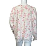 Garnet Hill Shirt Womens Large Pink Floral Flower Organic Cotton Lace Bloomcore Photo 3