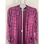 Juicy Couture Purple Velvet Robe Cardigan Kimono Rhinestone JC Logo Size S/M Photo 1