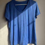 Bcg  Classic Blue Short Sleeve V-Neck Tee Size XL Photo 0