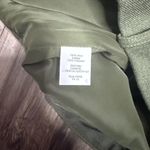 J.Crew Wool Blend Motorcycle Mini Skirt Gold Accents Lined Army Green Womens 00 Photo 3