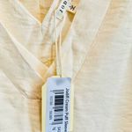 JODIFL  Cream Textured Sleeve V-Neck Blouse with Tie Back Photo 2