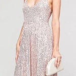 Shero Ellis Rose Gold Midi Dress Size M Photo 1