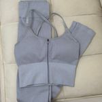 Pretty Little Thing PLT baby blue sports bra and leggings set size xs Photo 0