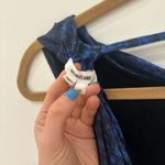 Helmut Lang  Blue Asymmetrical Ruched Cocktail Dress Photo 5