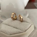 Urban Outfitters Mini hoops with diamond Photo 3
