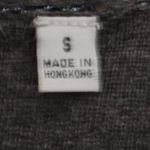 Anne Klein Beaded Wool Cardigan Womens Gray Open Front Vintage Hong Kong Size S Photo 4