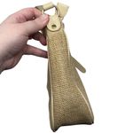 Etienne Aigner Woven Shoulder Bag Purse Tan With Goldtone Hardware Classic Photo 6