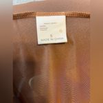 Women's Long Sleeve Flowy Maxi Swimsuit Tie Front Robe Cover Up size small Tan Photo 4