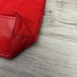 Lancôme Lancome Red Floral Print Paris Zip Top Cosmetics / Makeup Bag Approx 10" X 5.5" Photo 9