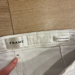 frame denim Frame Women’s Braided Waistband Le Crop Mini Boot White Size 28 Photo 3
