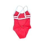 Victoria's Secret  Women’s Coral Pink Swimsuit Contrast Trim One Piece Size 6 Photo 3