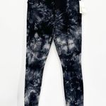 Mother The Super Swooner Tie Dye Ankle Skinny Jeans (Winding Paths) Size 26 Black Photo 2