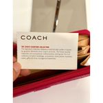 Coach NWT  Zip Up Continental Canvas and Suede Wallet Pink Photo 4