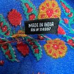 Tolani Tunic Top Womens 3X 100% Silk Floral Boho Hippie 3/4 Sleeve Colorful Plus Photo 11