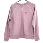 FILA ‎ Size Medium Sweater Dusty Pink Crew Neck Pullover Preppy Casual Winter Photo 0