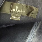 Lulus Graceful Entrance Navy Blue Long Sleeve Backless Maxi Dress Size L Size L Photo 5