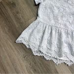 Est. 1946 C  Women’s Lace Short Sleeve Peplum Top Medium Photo 1