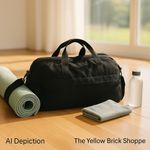 Kyodan  Women's Black Duffle Bag Gym Tote Travel Carry‎ On Lightweight NWT Photo 1