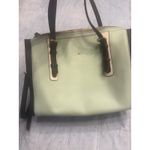 Kate Spade  New York Satchel Purse Handbag Green Leather Colorblock Zip Top Photo 1