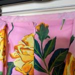 ASOS Bandeau Jumpsuit Pink Floral Drape Detail Wide Leg Crop Pant Photo 7