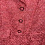 St. John  Pink Wool Linen Blend Suit Jacket Size 14 Photo 4