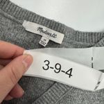 Madewell Sweater Womens Medium Grey Asherton Waffle Henley Sweater Photo 3