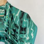 Ivanka Trump Green Abstract Pattern Silk Scarf women's square scarf headscarf Photo 1