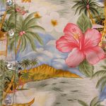 Jamaica Bay Hawaiian Print Shirt Size L Photo 1